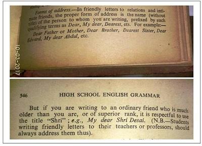 Friend Salutation Grammar Rule