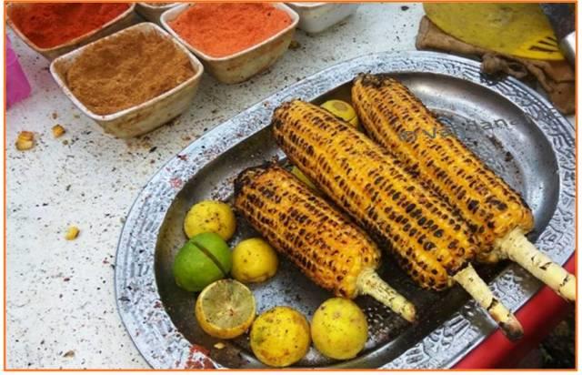 Enjoy Hot Corn with Lime and Spices!