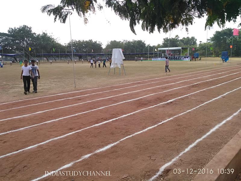 Running Track Prepared for Annual Sports Meet-2016 at Loyola Public School, Loyolanagar, Guntur