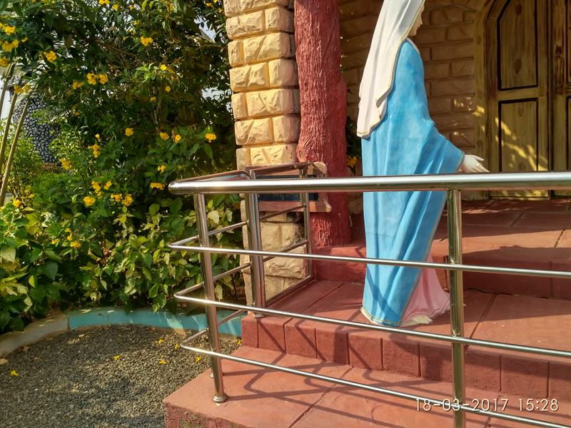 St. Mary going into her house as seen in Holy Land, Pinakadimi, Eluru, A.P.