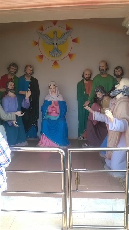 Virgin Mother Mary as seen in Holy Land, Pinakadimi, Eluru, A.P., India
