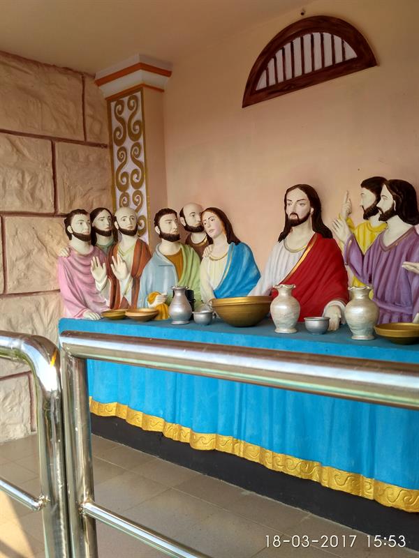 The Last Supper-A beautiful civic structure from Holy Land (Replica of Holy Land of Israel), Eluru