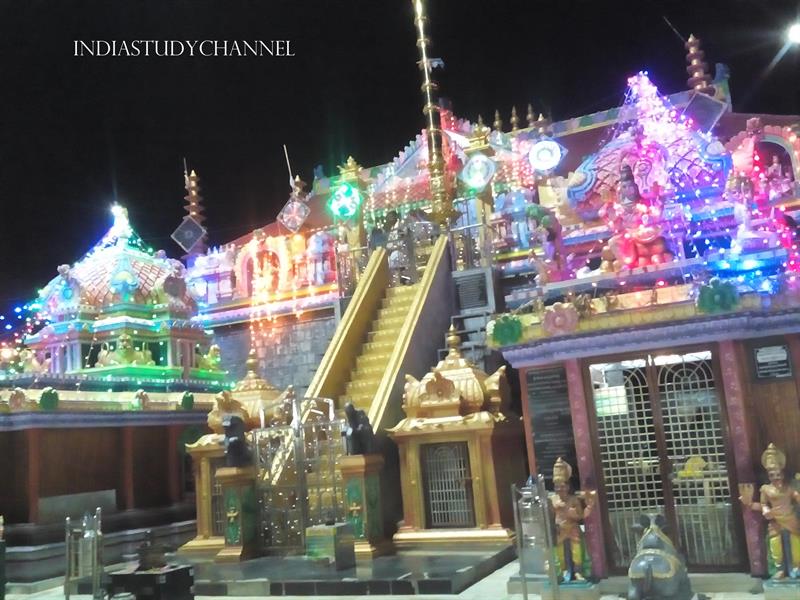 Inside view of Sri Ayyappa Swamy Temple at Peda Dornala, Prakasam District, A.P.