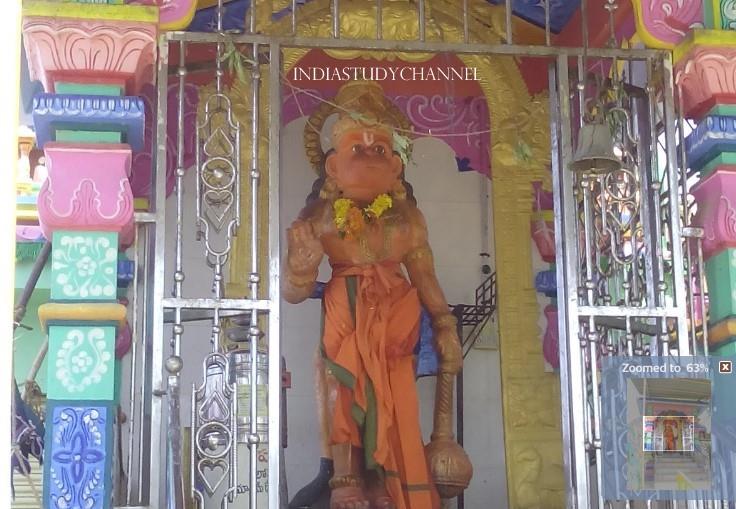 Diety of Bala Hanuman as seen in Sri Ayyappa Swamy Temple, Peda Dornala, Prakasam District, A.P.