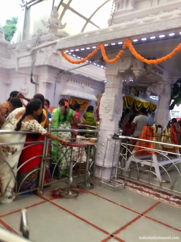 Inside picture of Ashtalakmi Temple, Vasavi colony, Hyderabad