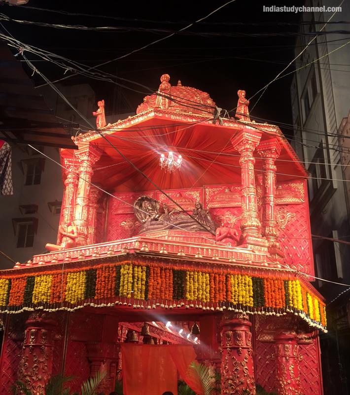 Ganesh mandal 2018 with Dashavataram theme at Maruthi veedhi