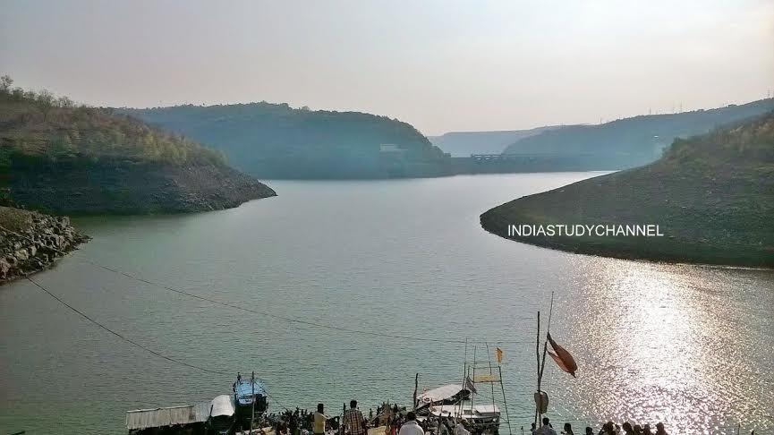 Pathala Ganga River at Srisailum city of Kurnool district of Andhrapradesh