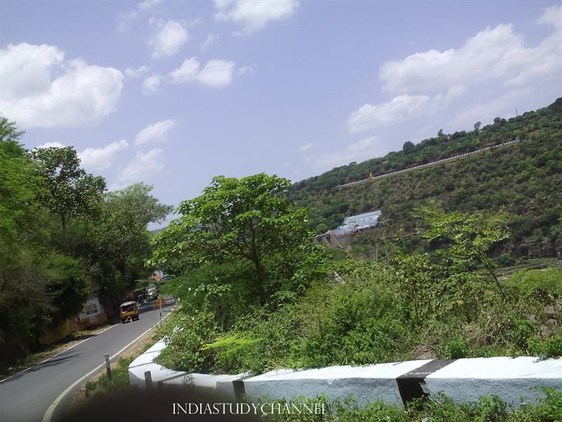 Road way to Srisailam hill top through Nallamala forest, Srisailam, Kurnool District, A.P.