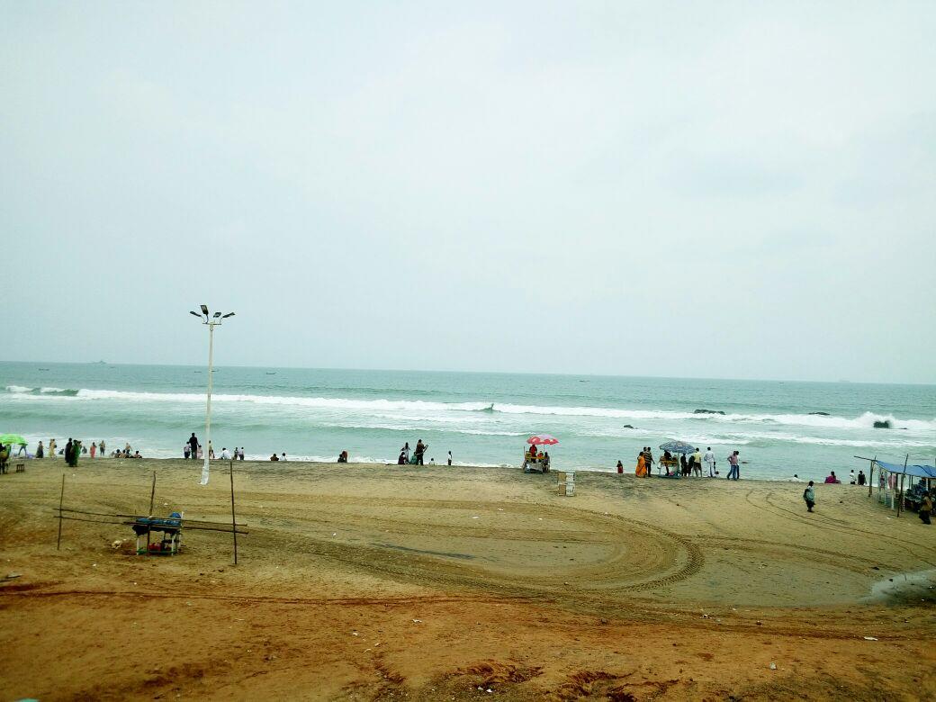 Ramakrishna Mission Beach in Visakhapatnam.