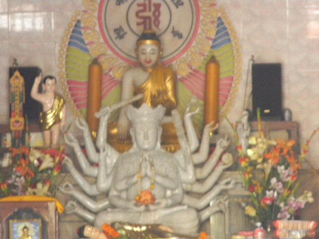 Idol of Lord Buddha in Linh Son Chinese Temple, Kushinagar
