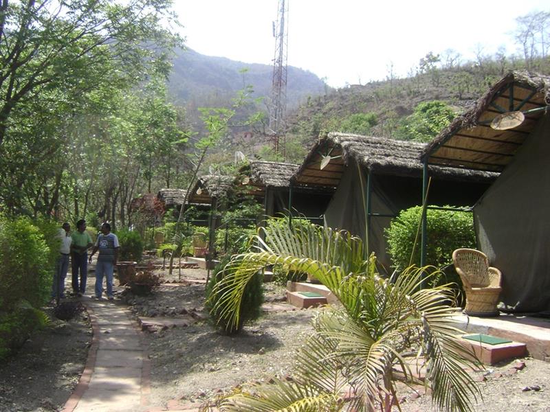 Beautiful huts in Rishikeesh