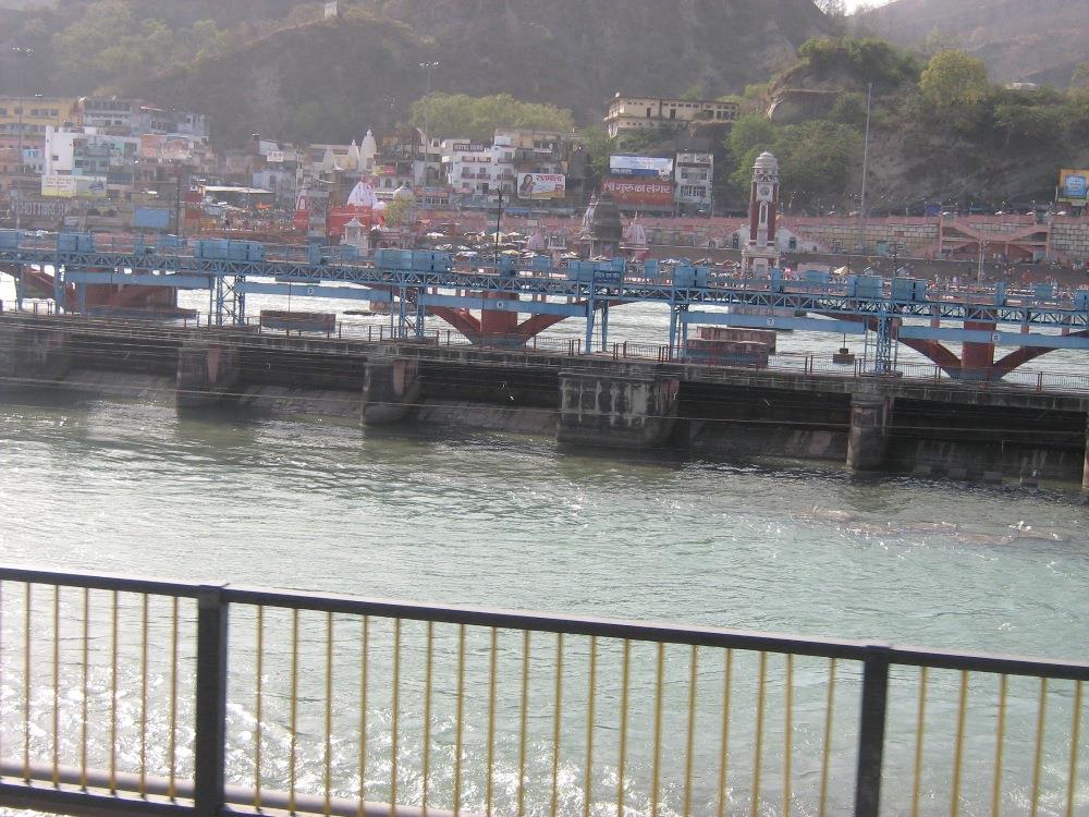 View of Lakshaman Jhula and Ram Jhula