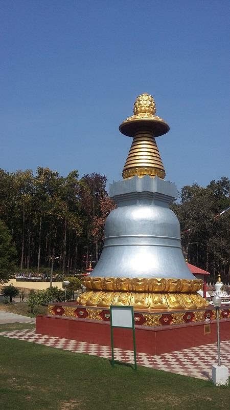 Nirvana stupa- one of the stupas at Buddha temple dehradun