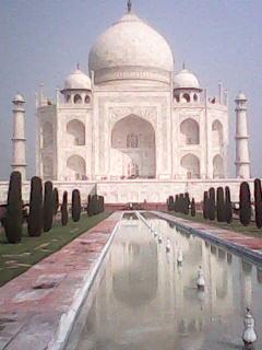Beautiful view of new wonders of the world Taj Mahal