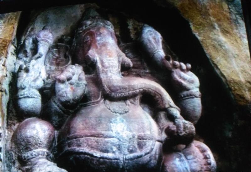 Lord Ganesha Idol in the Temple Complex of Lepakshi, Ananthapur, A.P.