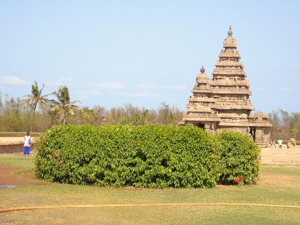The magnificent Shore Temple at Mahaballipuram