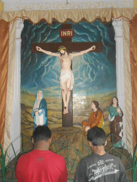 Crucifix inside Sardhana Church