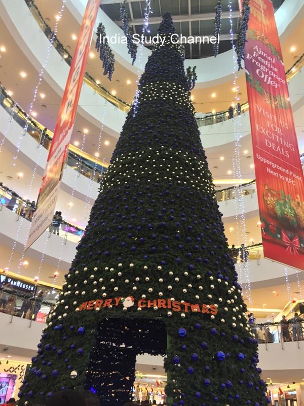Christmas Tree in Sujana Forum Mall,Hyderabad