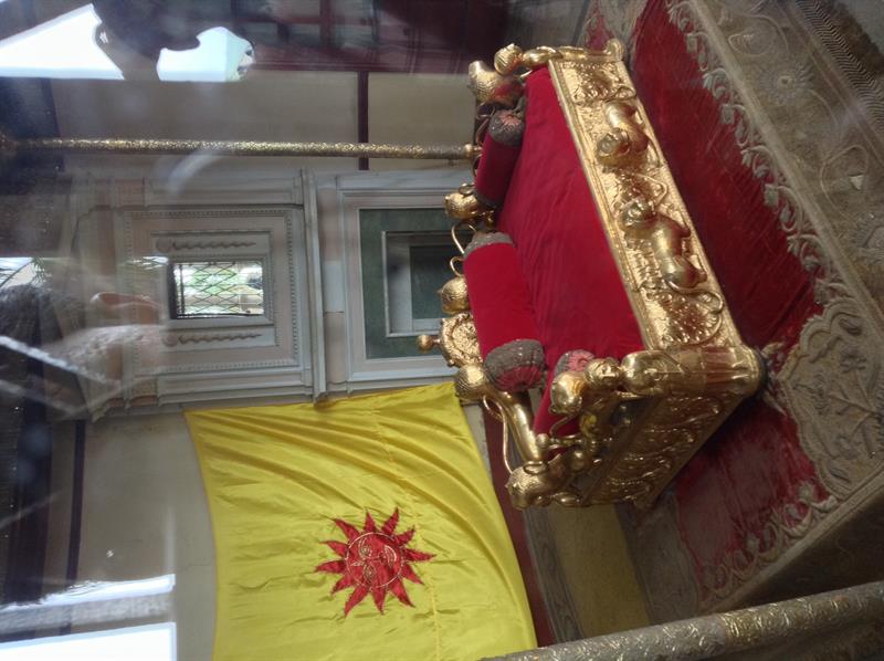 Pure Gold throne of last emperor Hari Singh, Jammu