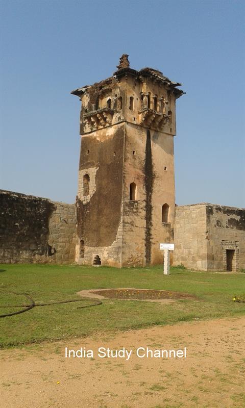 Watch Tower Near Lotus Mahal In Hampi