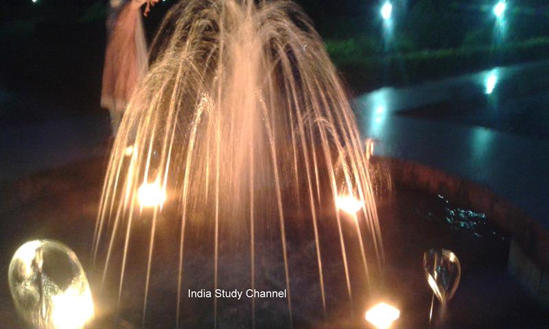 The musical fountain,Hampi