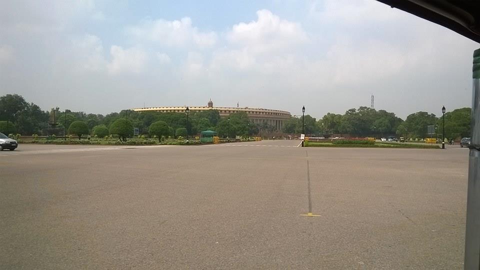 The Parliament House in Delhi