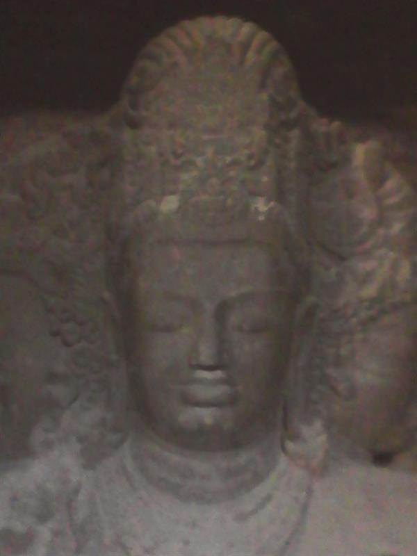Mahesamurti (Trimurti) Sculpture at Elephenta Caves in Mumbai, Maharastra, India