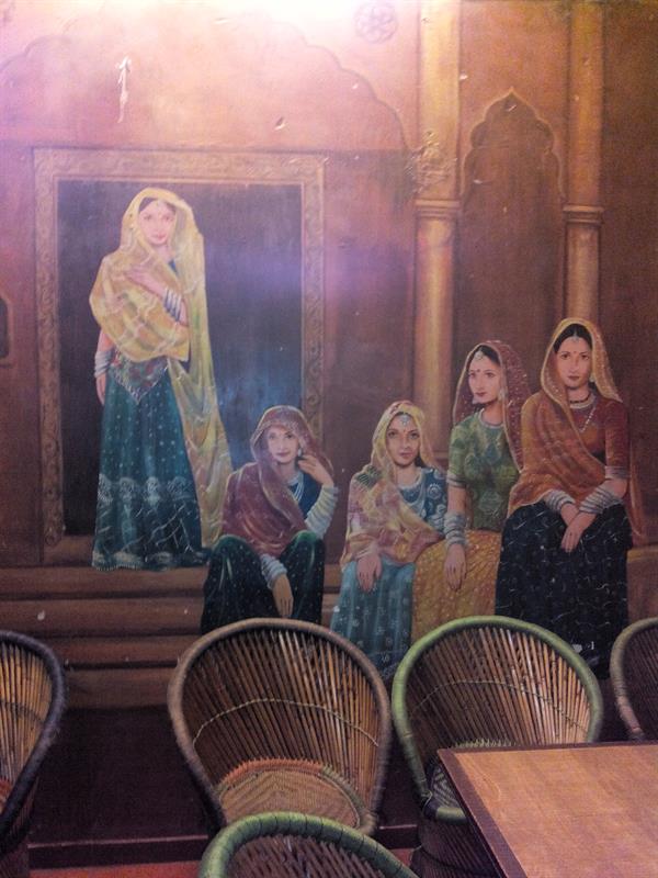 Wall painting at The Village- Raghu Lilla Mall, Kandivali West