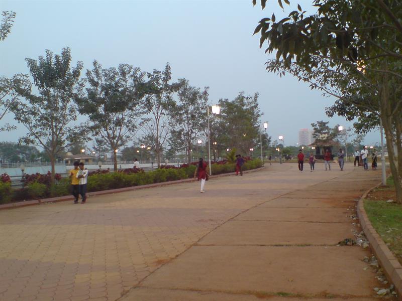 Kharghar Central Park in the evening