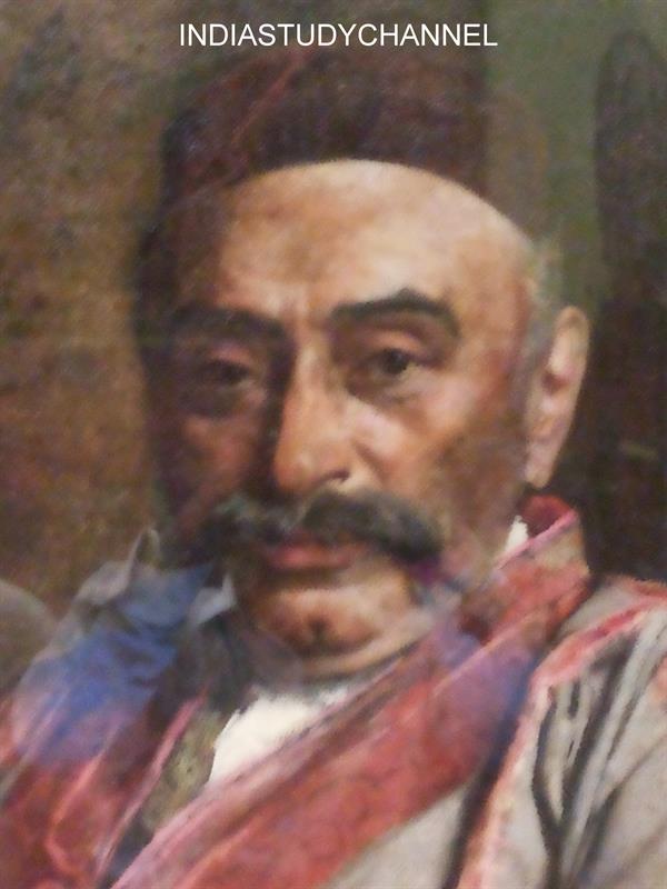 Oil on canvas painting of Jamsetji N. Tata as seen in Chhatrapati Shivaji Museum, Mumbai