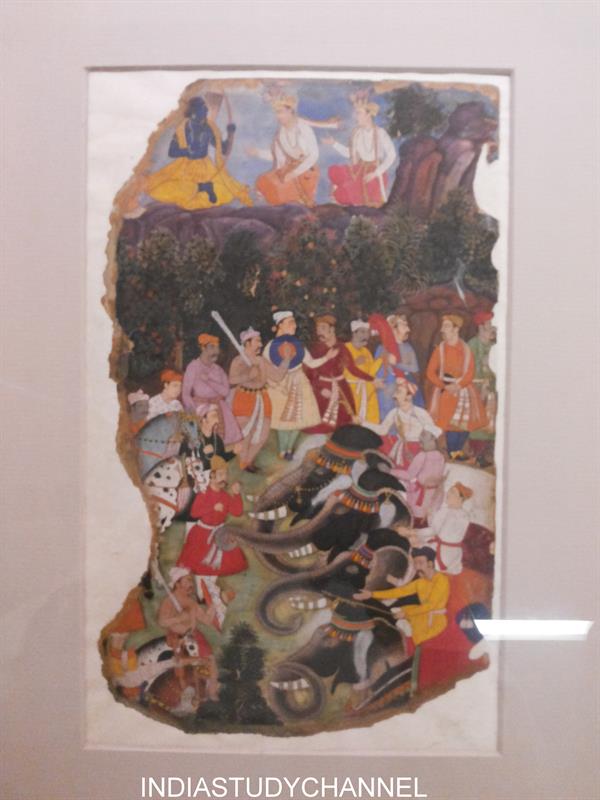 A Folio from Laur Chanda (1525-1570 CE) manuscript as seen in Chhatrapati Shivaji Museum, Mumbai