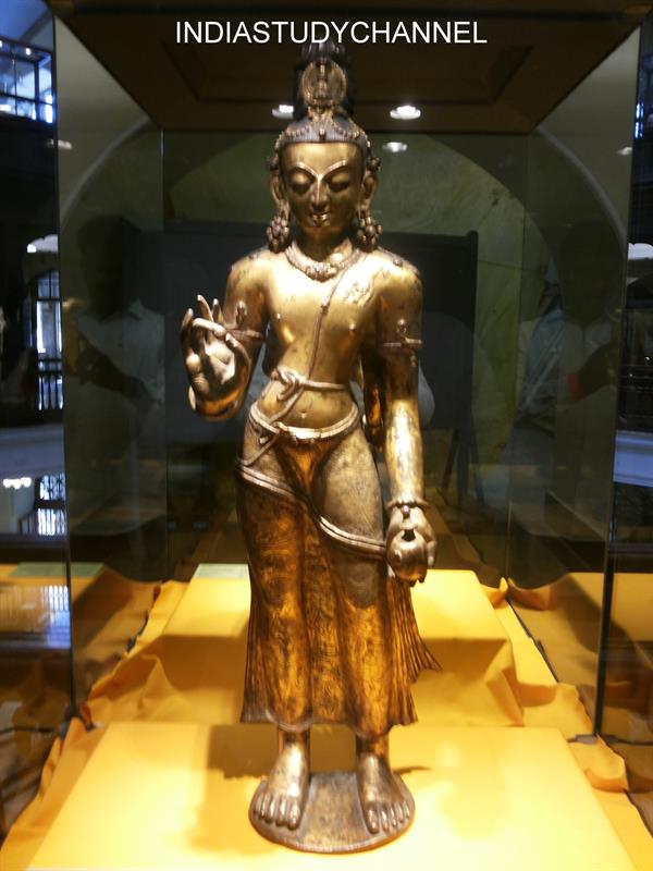 Maitreya (Future Buddha) of Nepal, 13th Century A.D. as seen in Chhatrapati Shivaji Museum, Mumbai