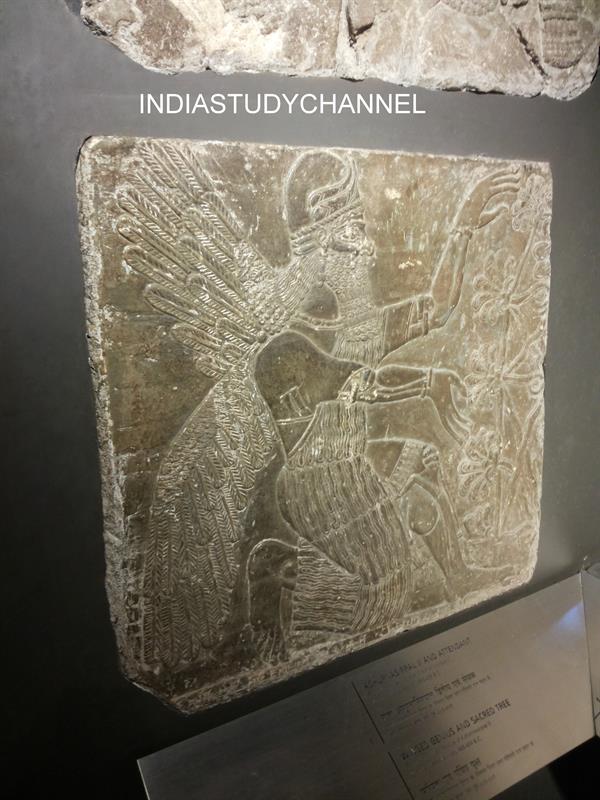 The Assyrian Palace Relief of 9th and 8th Century B.C. as seen inChhatrapati Shivaji Museum, Mumbai