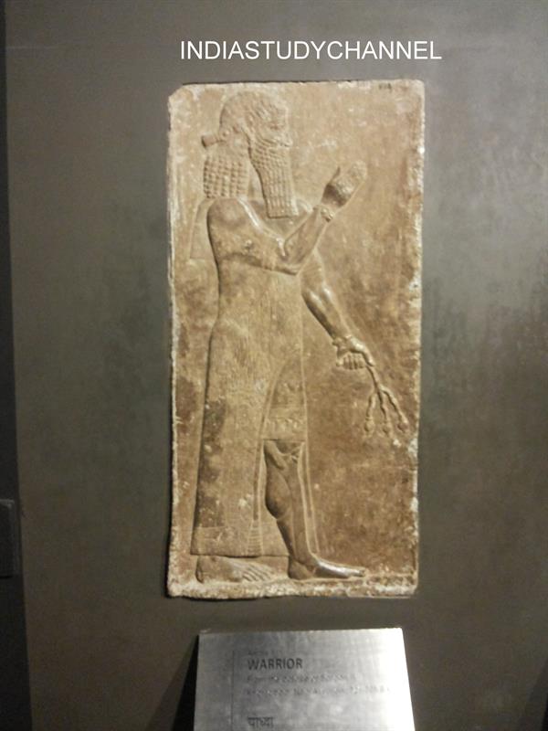A relic of a Warrior obtained from Assyrian period as seen in Chhatrapati Shivaji Museum, Mumbai