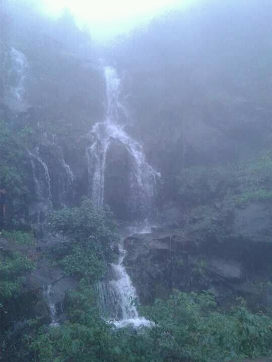 Charming and Pleasant waterfall on the hill top.