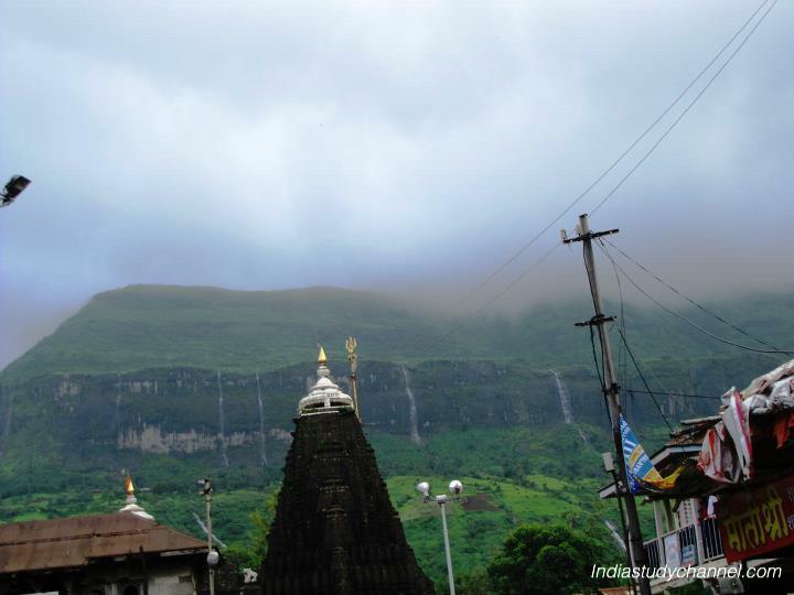 Gopuram of trimbakeshwar shiva temple in nashik