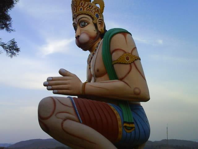 Hanuman statue near Dumbriput on the way to Jeypore from Sunabeda
