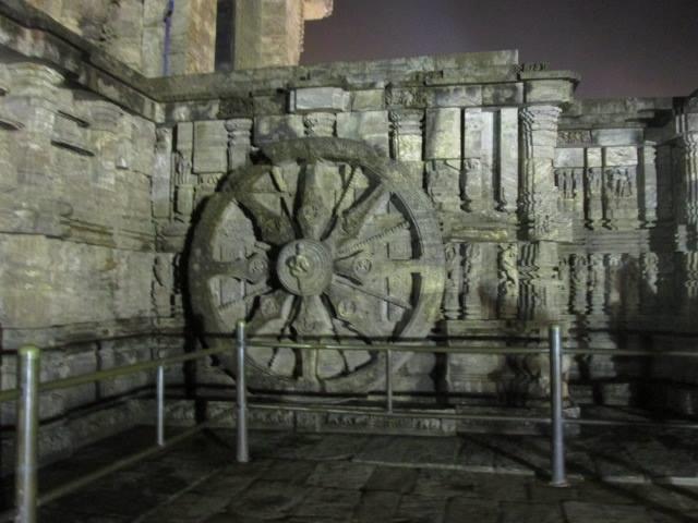 The wheel at Konark Temple, Konark