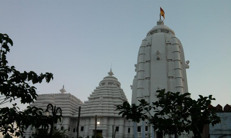 View of Lord Jagannath Mandir on a hill top of the hill-locks of Koraput