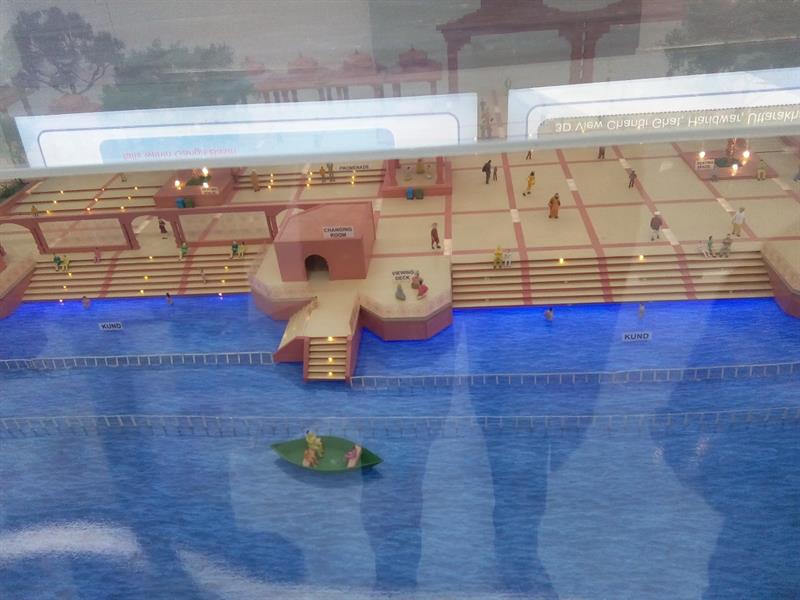 Development Ganga Ghat Project display in IITF 2017