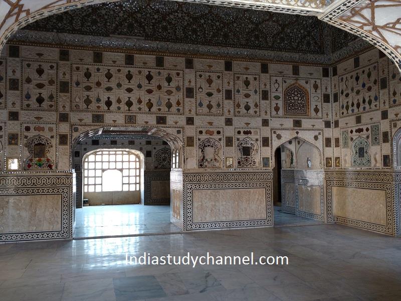 Shish mahal inside Aamer fort, Jaipur, Rajasthan