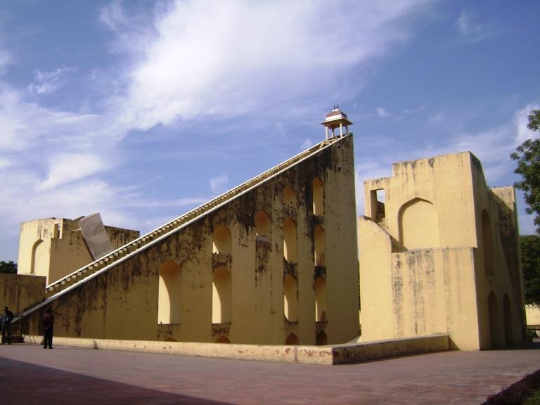 Left Angle View of Samrat yantra at Jantar Mantar