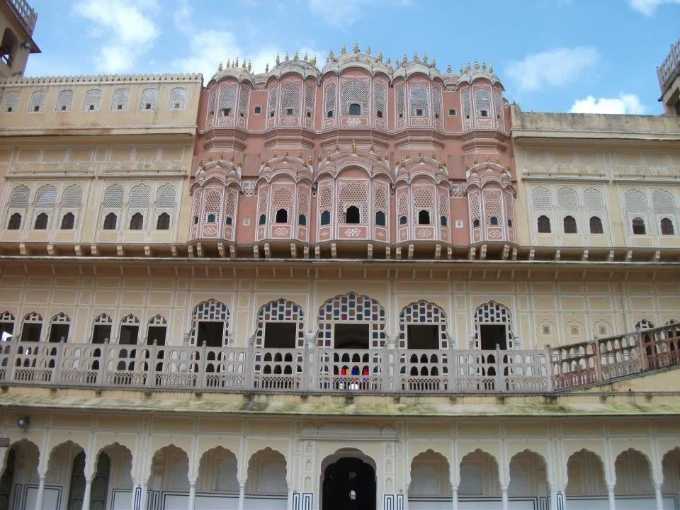 View of Hawa Mahal from inner courtyard