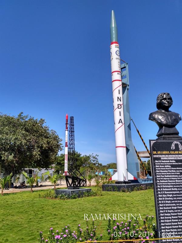 A Replica of Agni-II Missile as seen in Dr. APJ Abdul Kalams National Memorium, Rameswaram