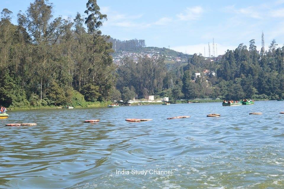 Ooty Lake in the Nilgiris district, Tamil Nadu