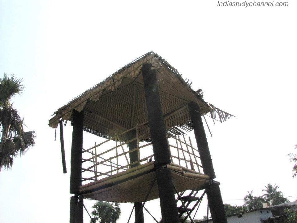 Model hut at Parnashala in Bhadrachalam