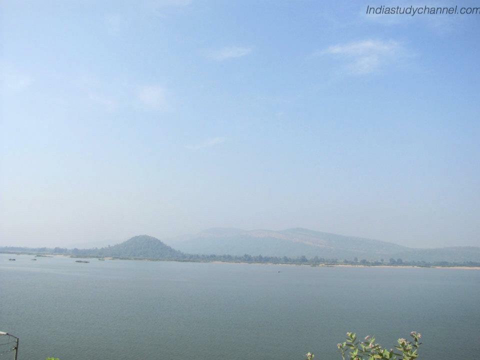 Beautiful sceneary picture of Papikondalu and river godavari