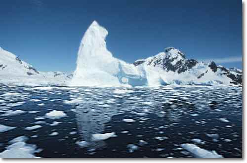 Melting glaciers due to global Melting glaciers due to global