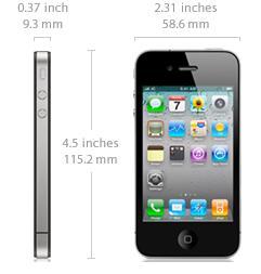 Apple iPhone 4 with thinnest size