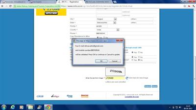 Confirmation IRCTC